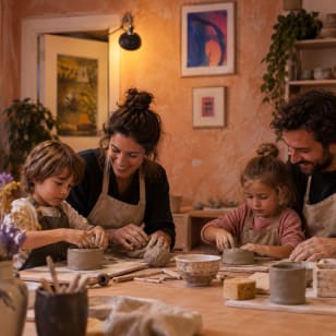 Cerámica en familia